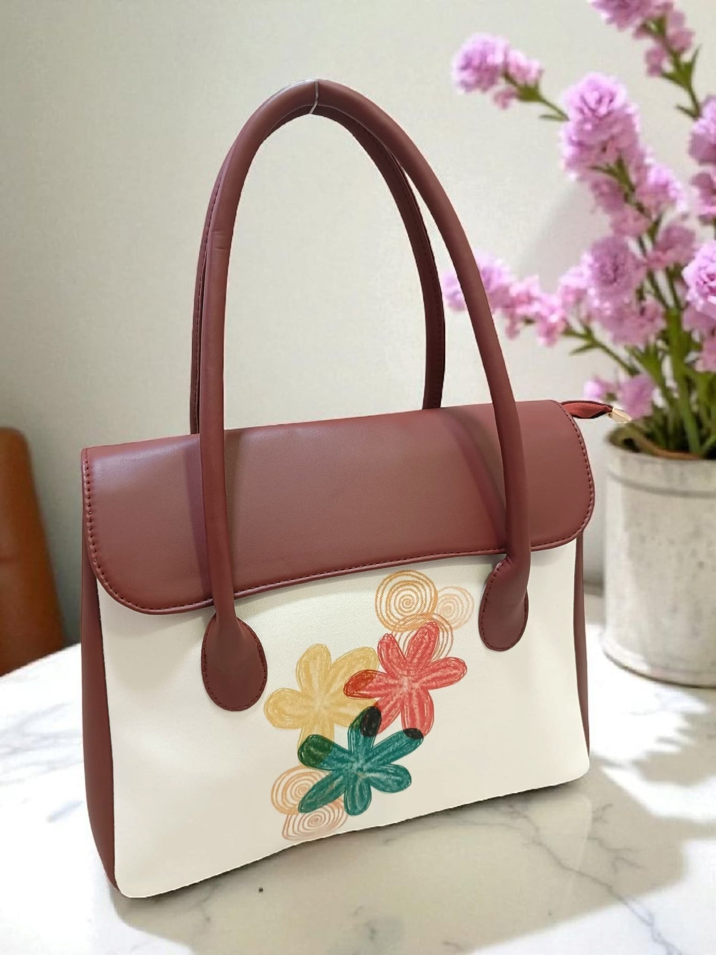 The Printed Flap Tote