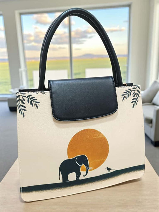 The Mono Flap Tote