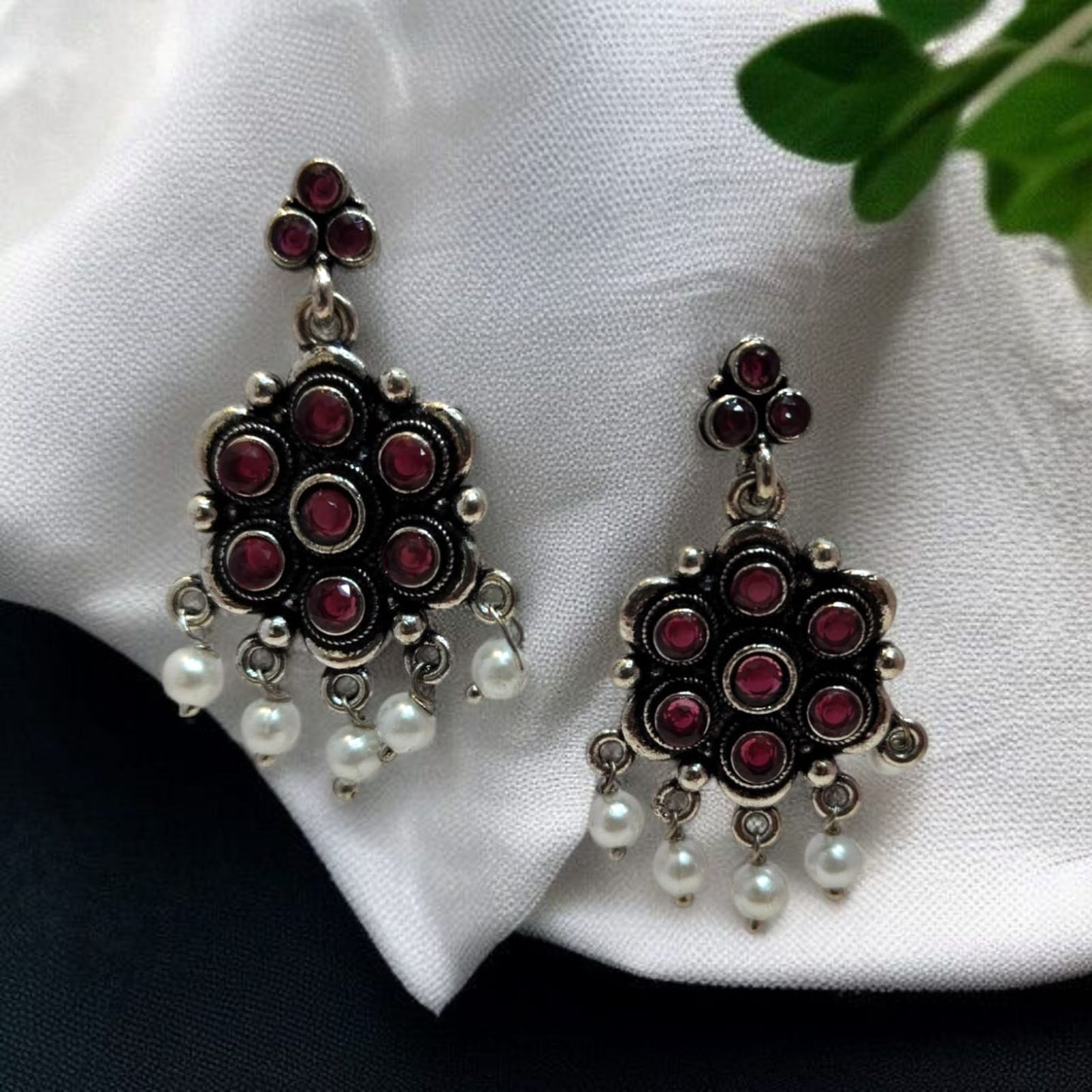 Oxadised Earrings - By "ZEVAR"