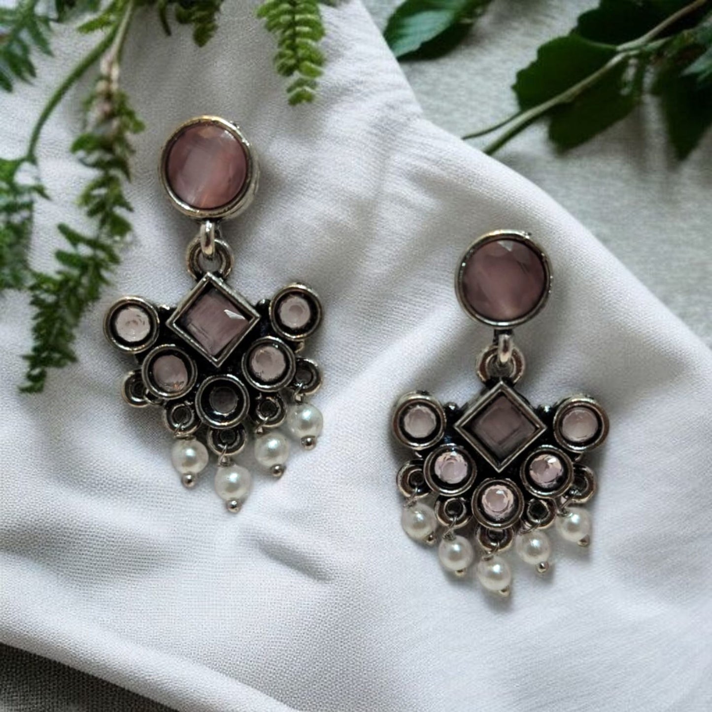 Oxadised Earrings - By "ZEVAR"