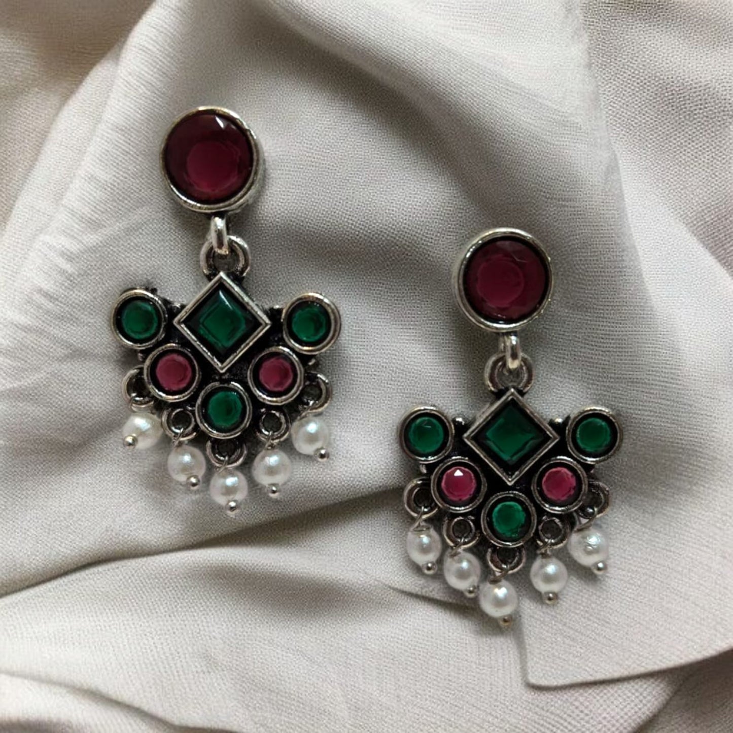 Oxadised Earrings - By "ZEVAR"