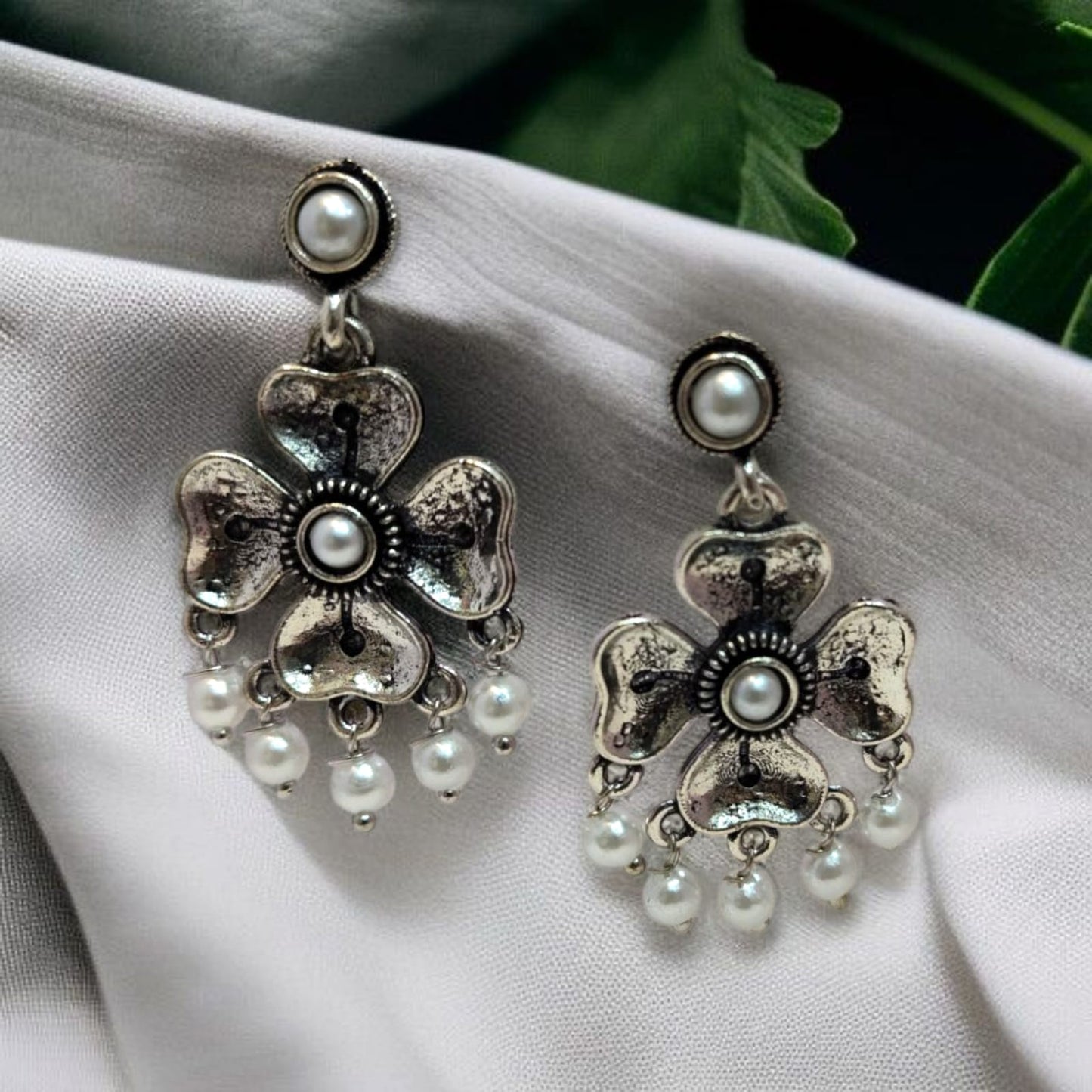 Oxadised Earrings - By "ZEVAR"