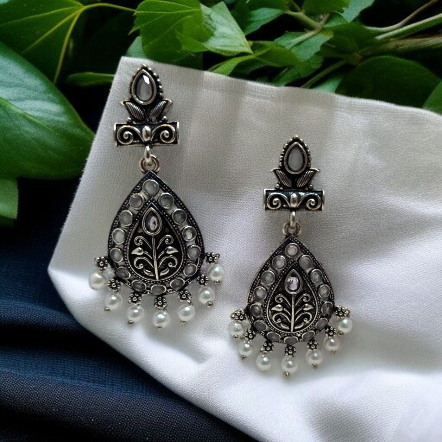 Oxadised Earrings - By "ZEVAR"