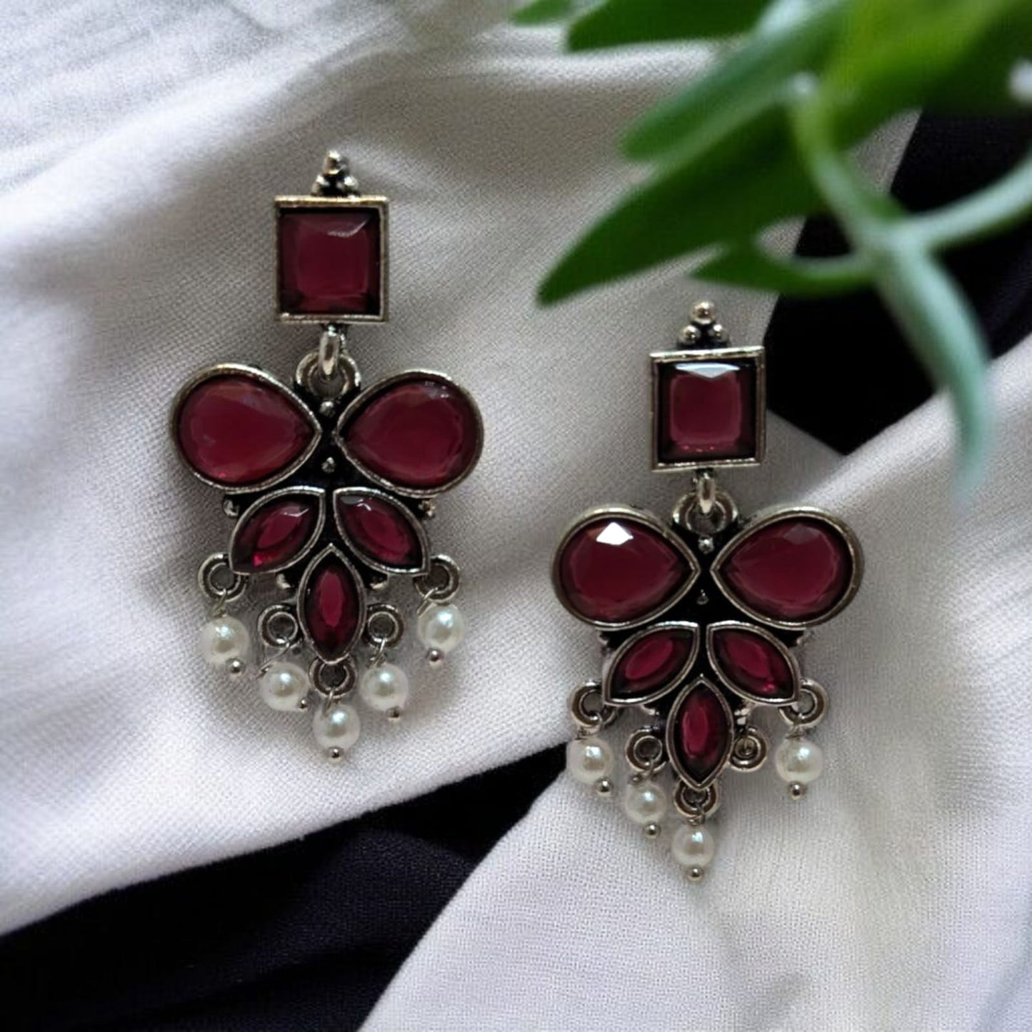 Oxadised Earrings - By "ZEVAR"