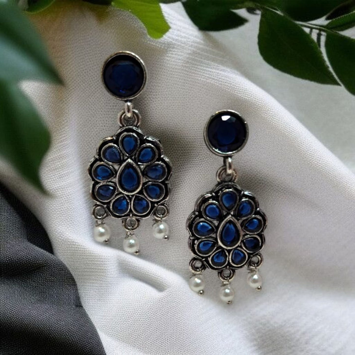 Oxadised Earrings - By "ZEVAR"