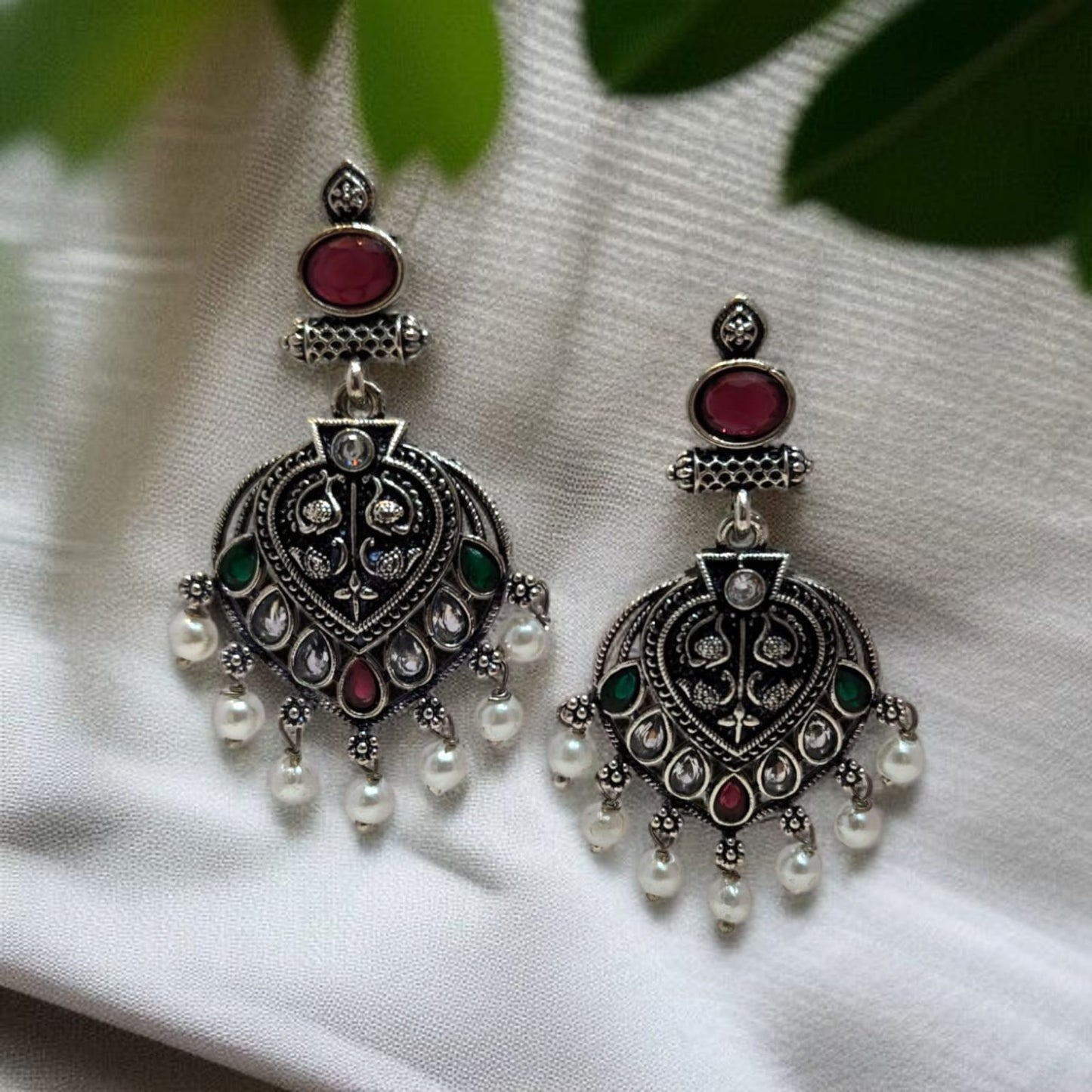 Oxadised Earrings - By "ZEVAR"