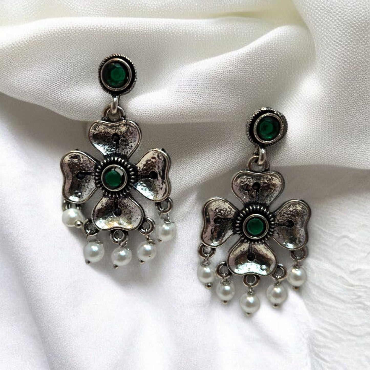 Oxadised Earrings - By "ZEVAR"