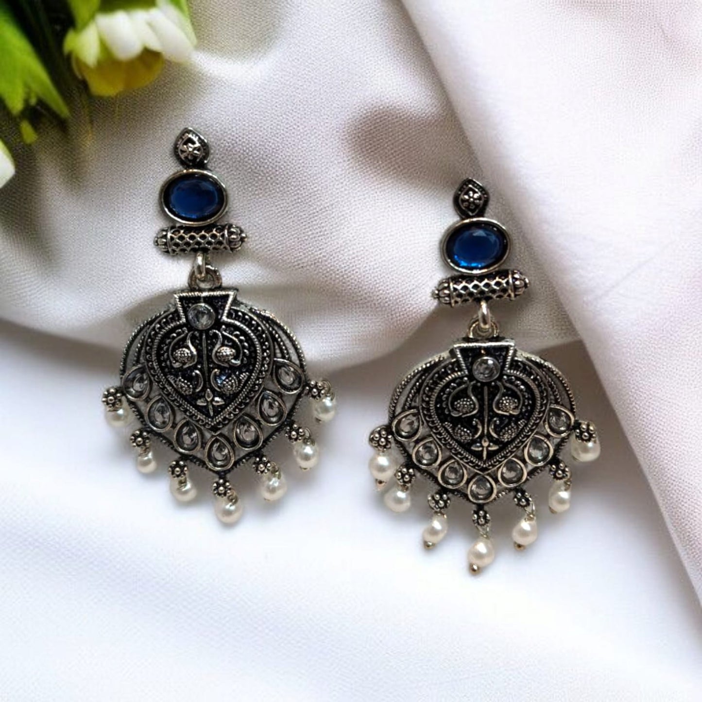 Oxadised Earrings - By "ZEVAR"
