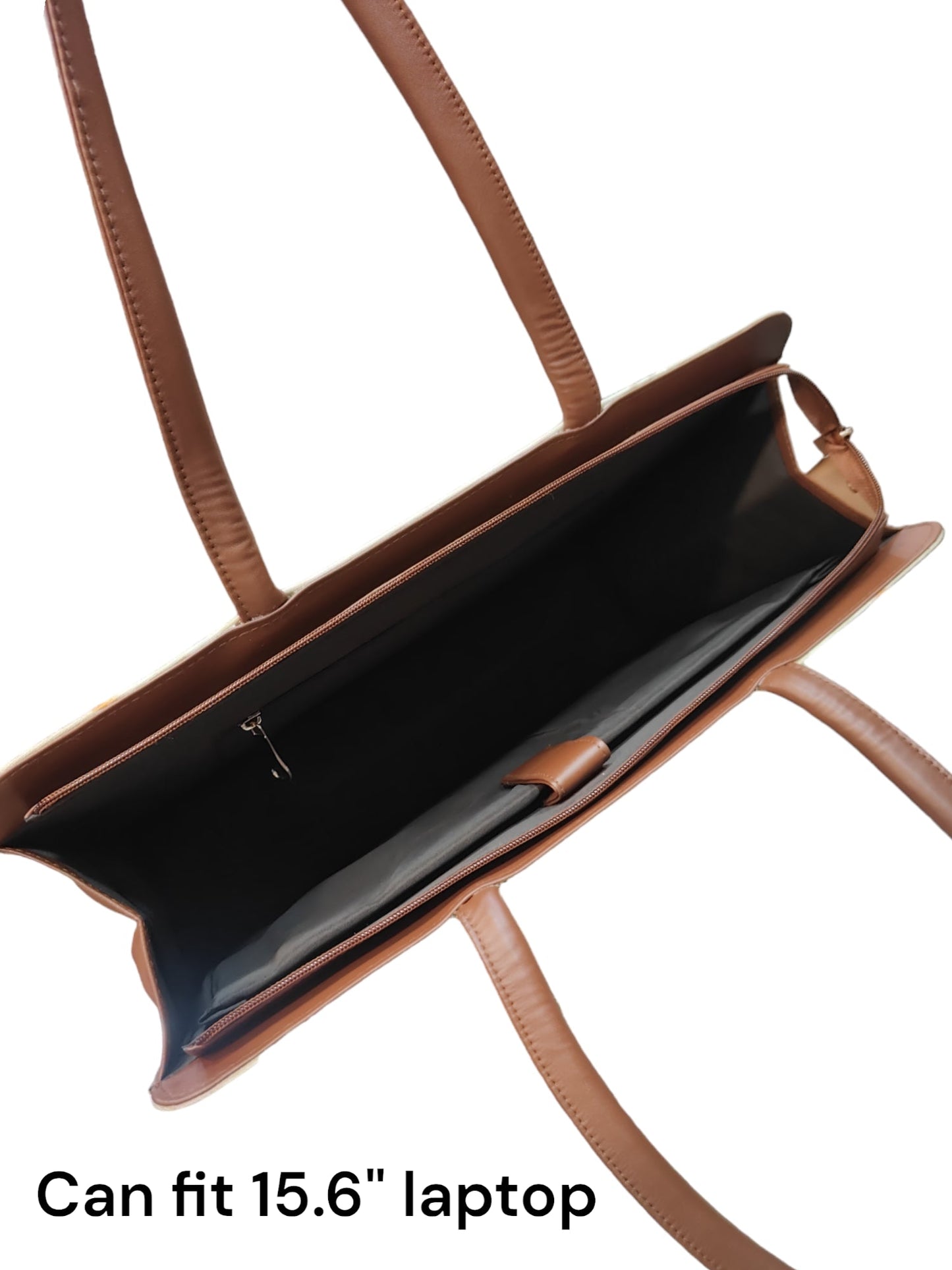 The Curve Laptop Tote - Jute