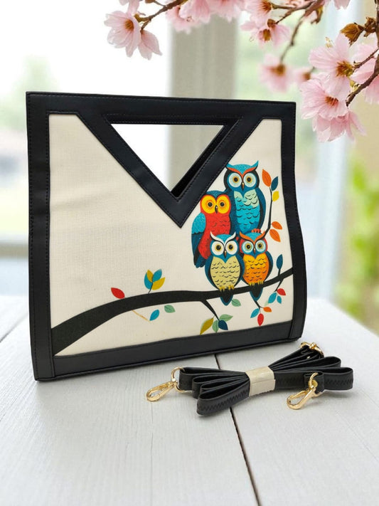 The Printed V-Cut Satchel