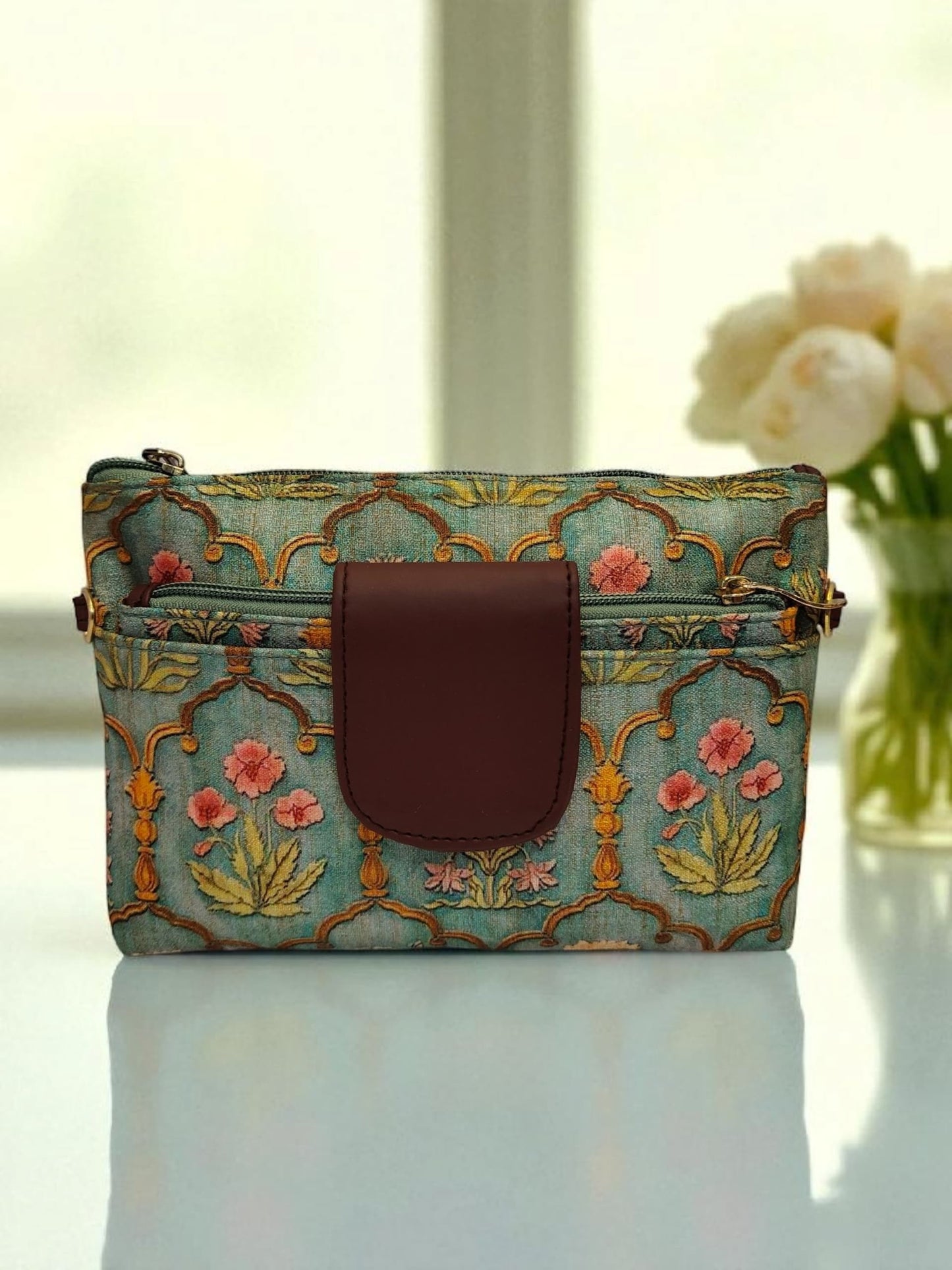Tussar Small Pouch Cum Sling