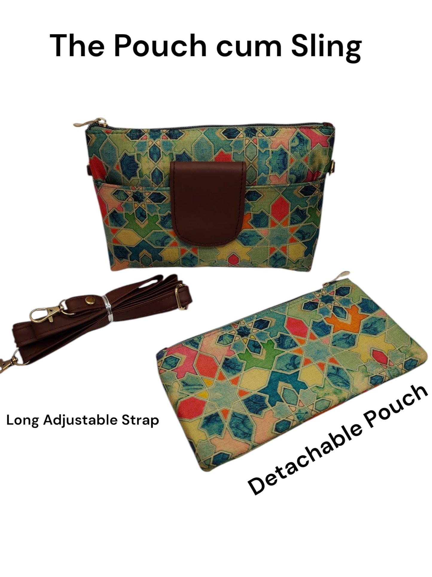 Tussar Small Pouch Cum Sling