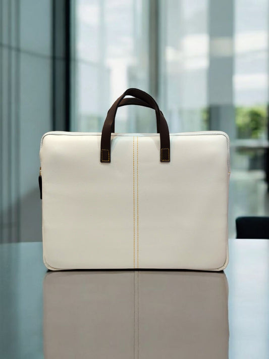 The Unisex Laptop Bags - Brown Straps