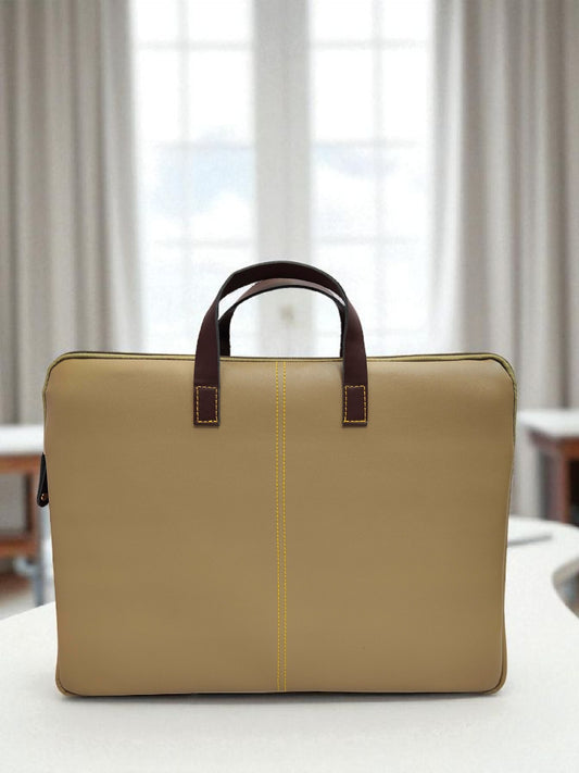 The Unisex Laptop Bags - Beige