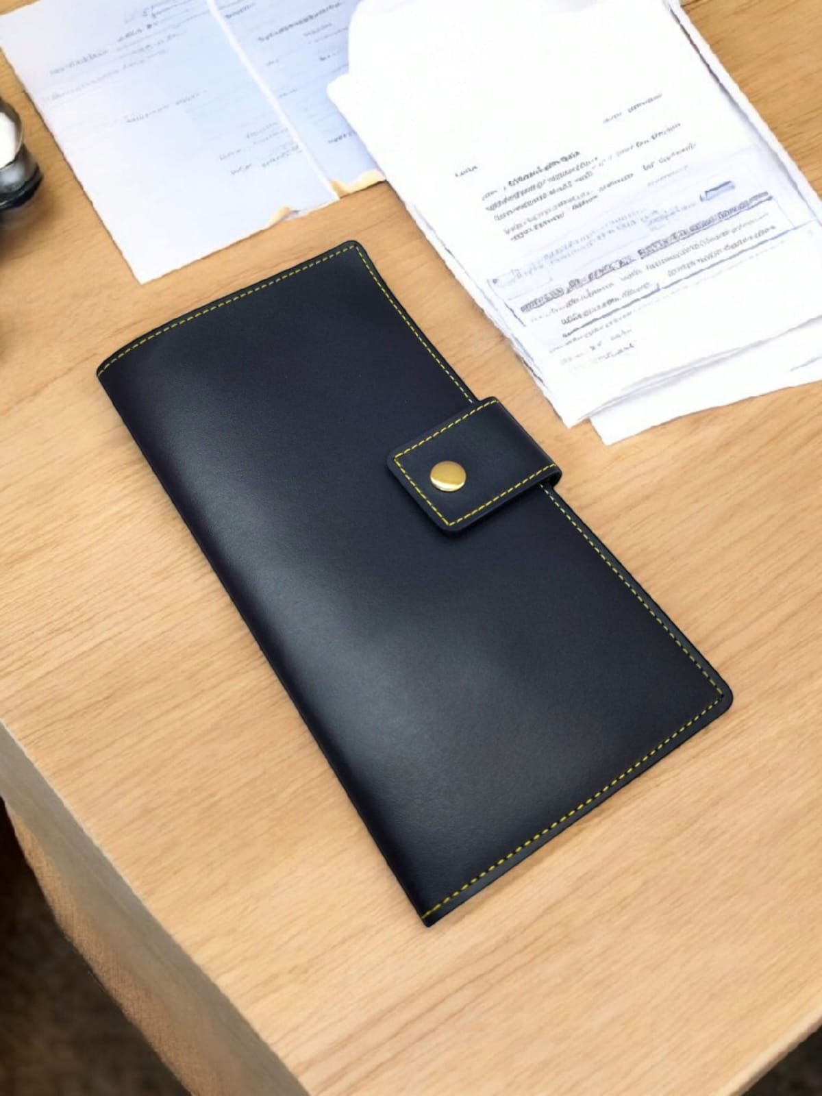 The Sleek Passport Holder (Navy Blue)