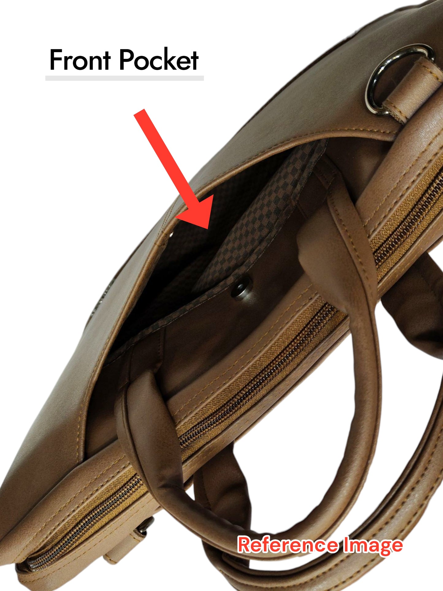 Office Bag - FC 823- For 16" (sleek) - L.BROWN