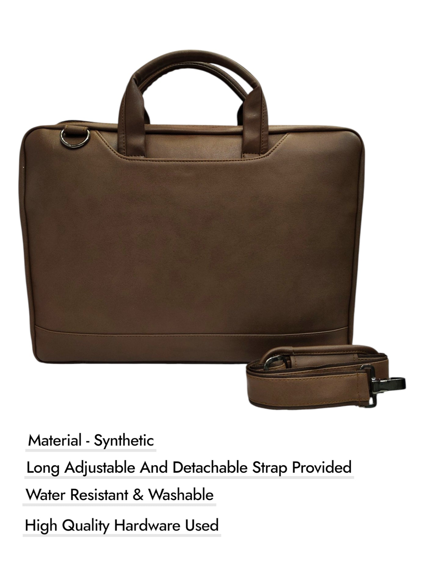 Office Bag - FC 823- For 16" (sleek) - L.BROWN