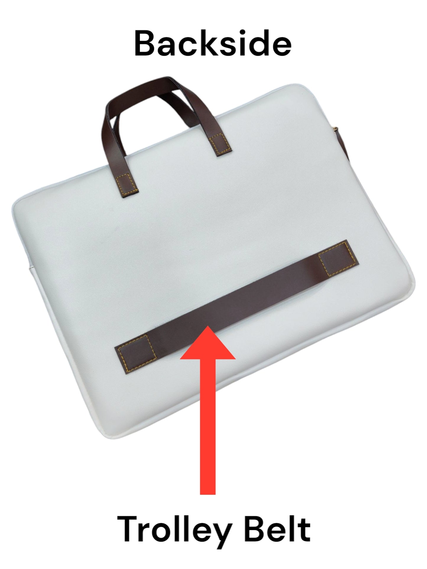 The Unisex Laptop Bags - Brown Straps