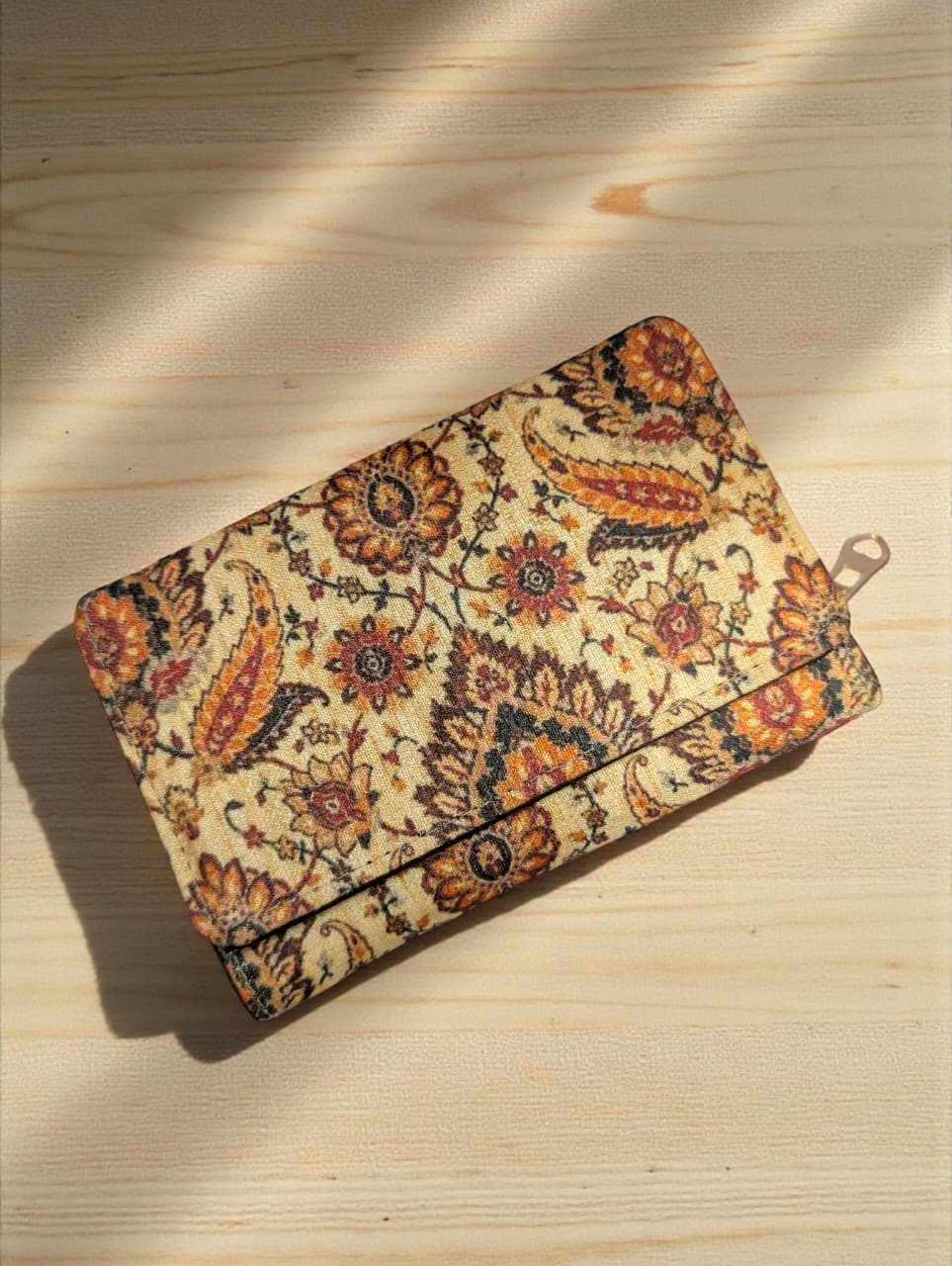 Tussar Wallet - Design 05 ( 3 Fold Small )