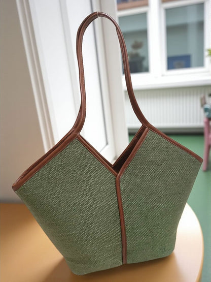 The Butterfly Tote - Textured Plain Fabric