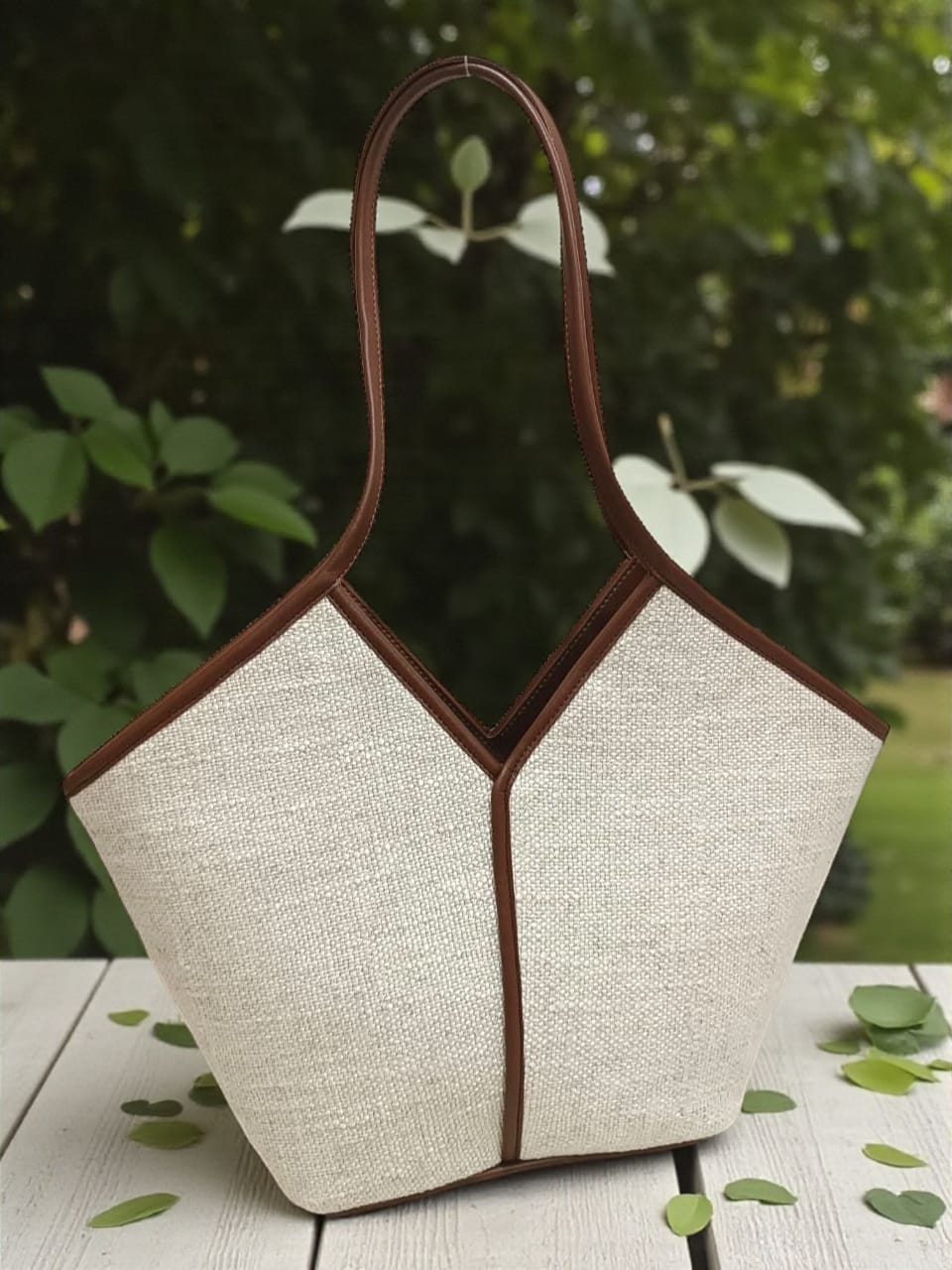 The Butterfly Tote - Textured Plain Fabric