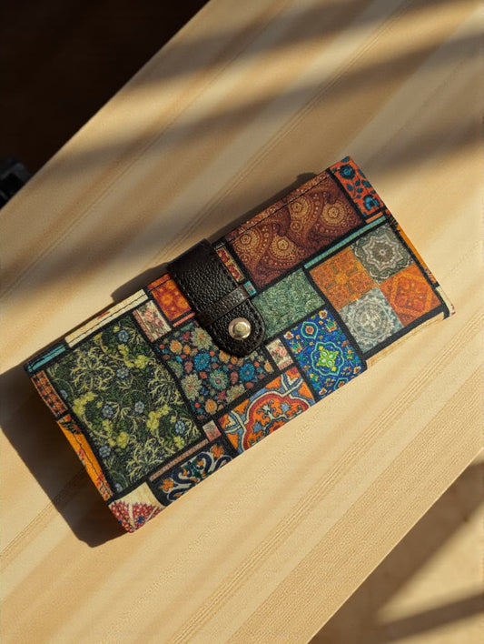 Tussar Wallet - Design 03 (Sleek)