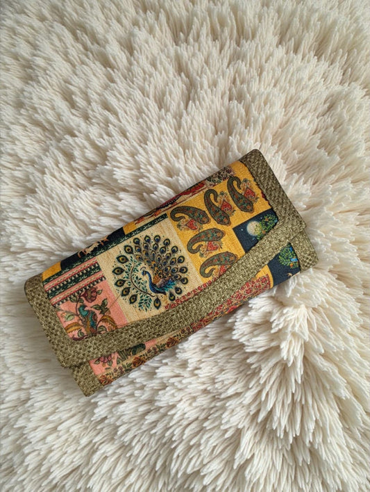 Tussar Wallet - Design 04