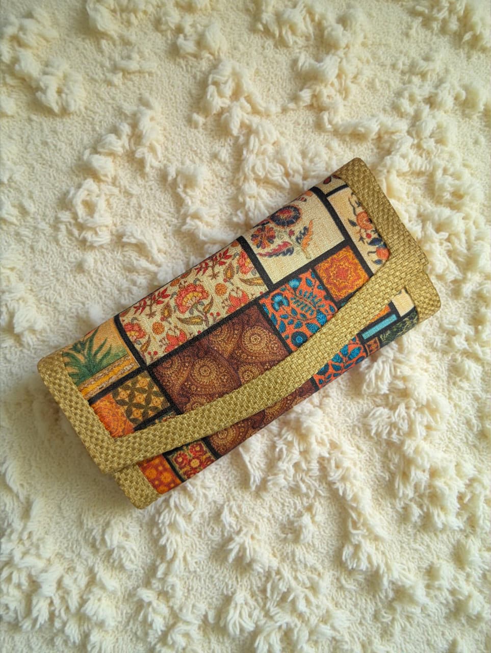 Tussar Wallet - Design 04