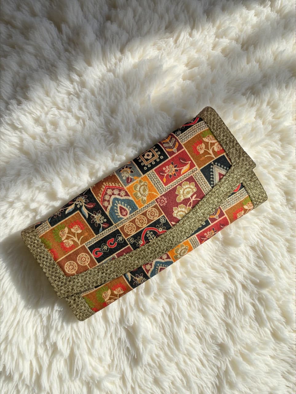 Tussar Wallet - Design 04