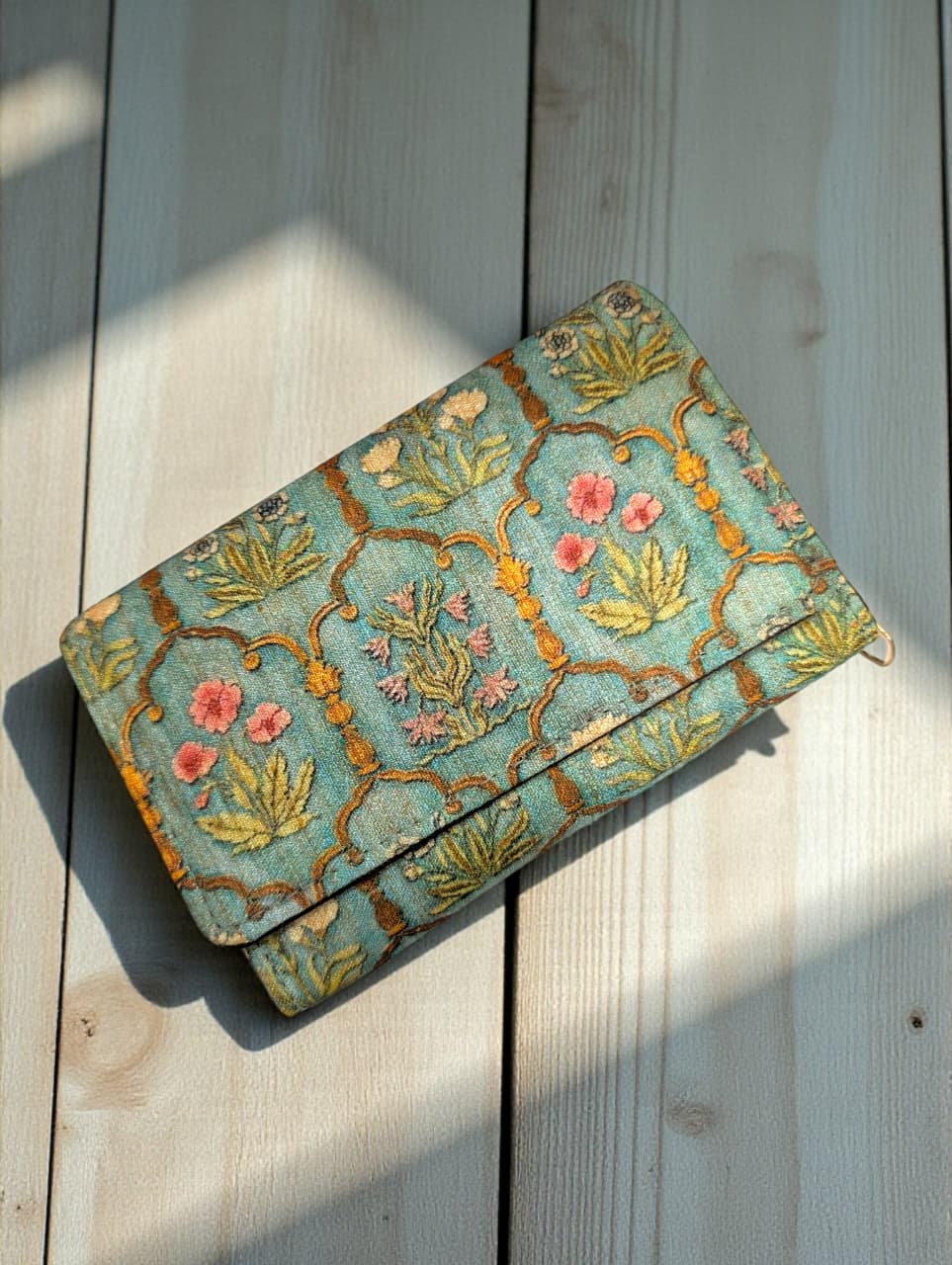 Tussar Wallet - Design 05 ( 3 Fold Small )