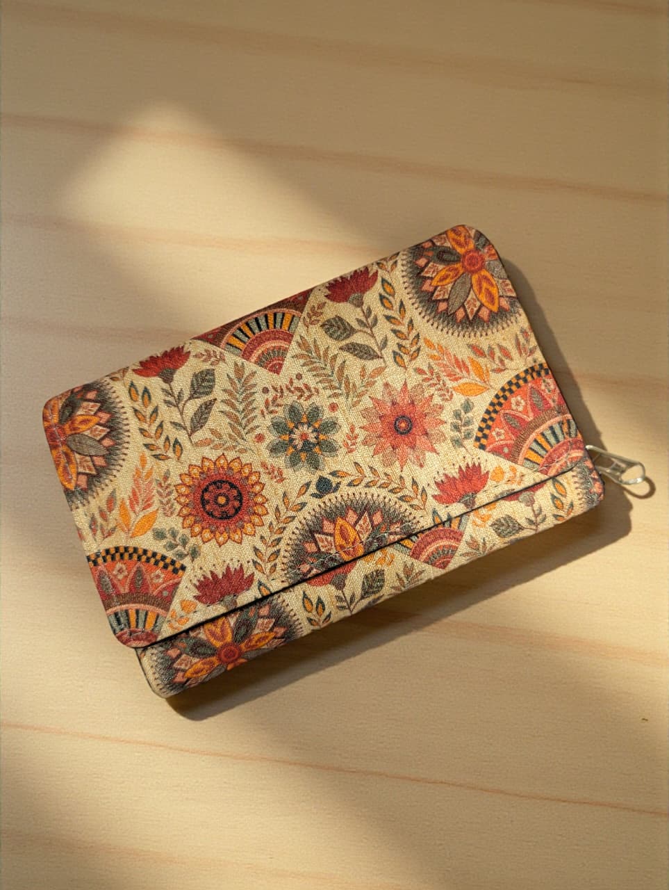Tussar Wallet - Design 05 ( 3 Fold Small )