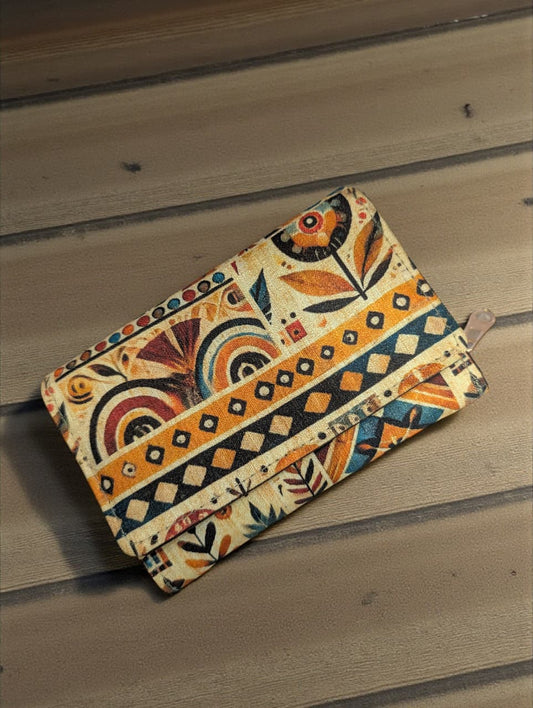 Tussar Wallet - Design 05 ( 3 Fold Small )