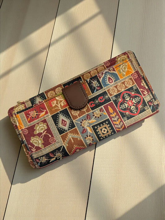 Tussar Wallet - Design 06