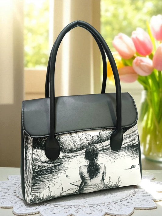 The Printed Flap Tote