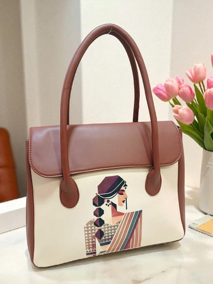 The Printed Flap Tote