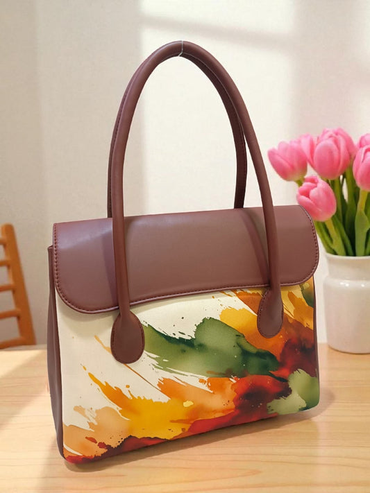 The Printed Flap Tote
