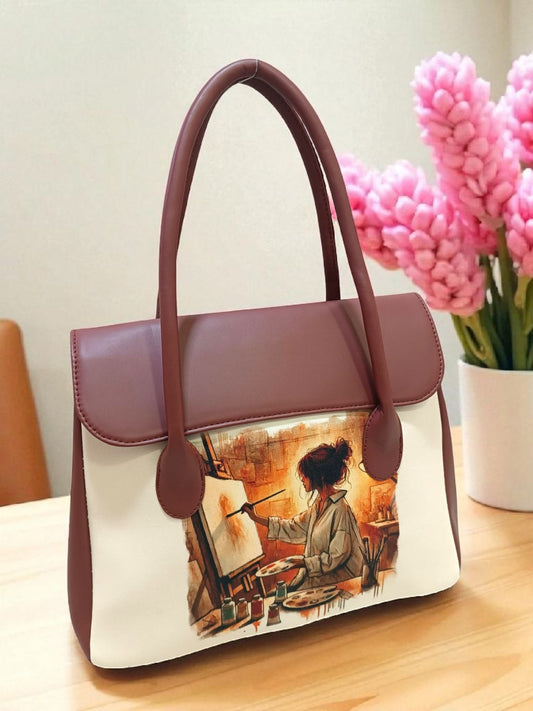 The Printed Flap Tote
