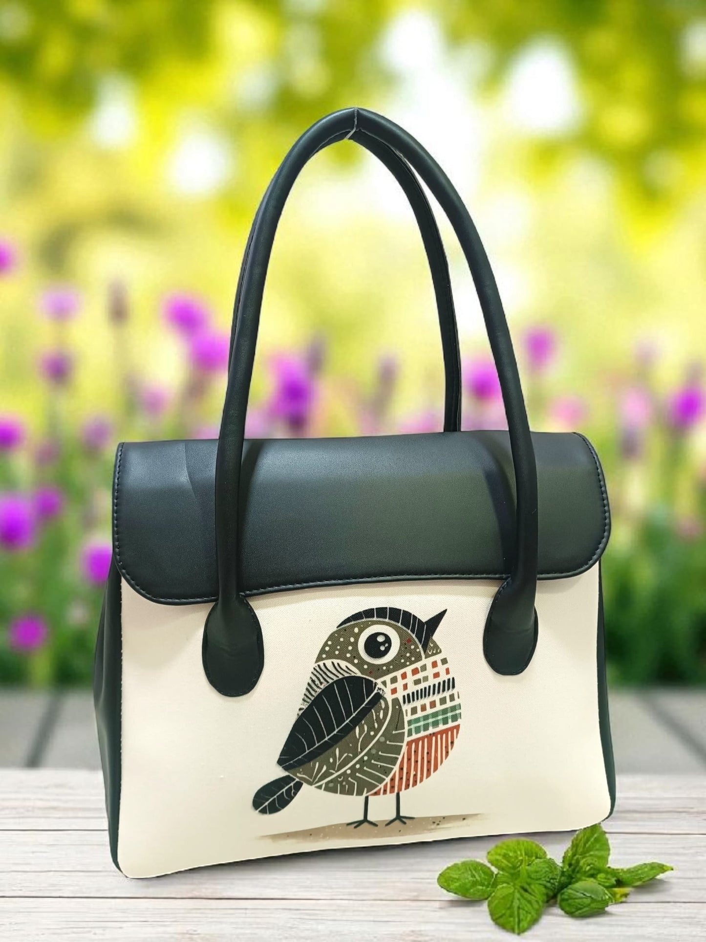 The Printed Flap Tote