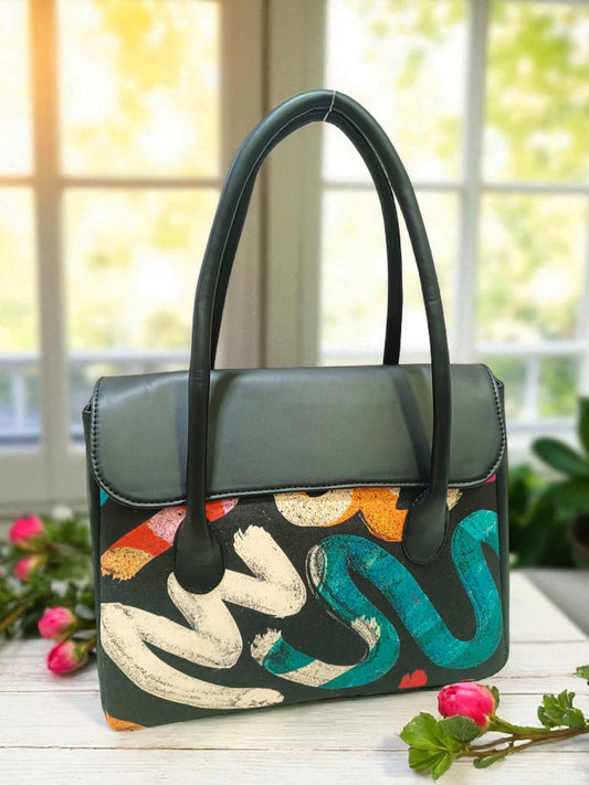The Printed Flap Tote