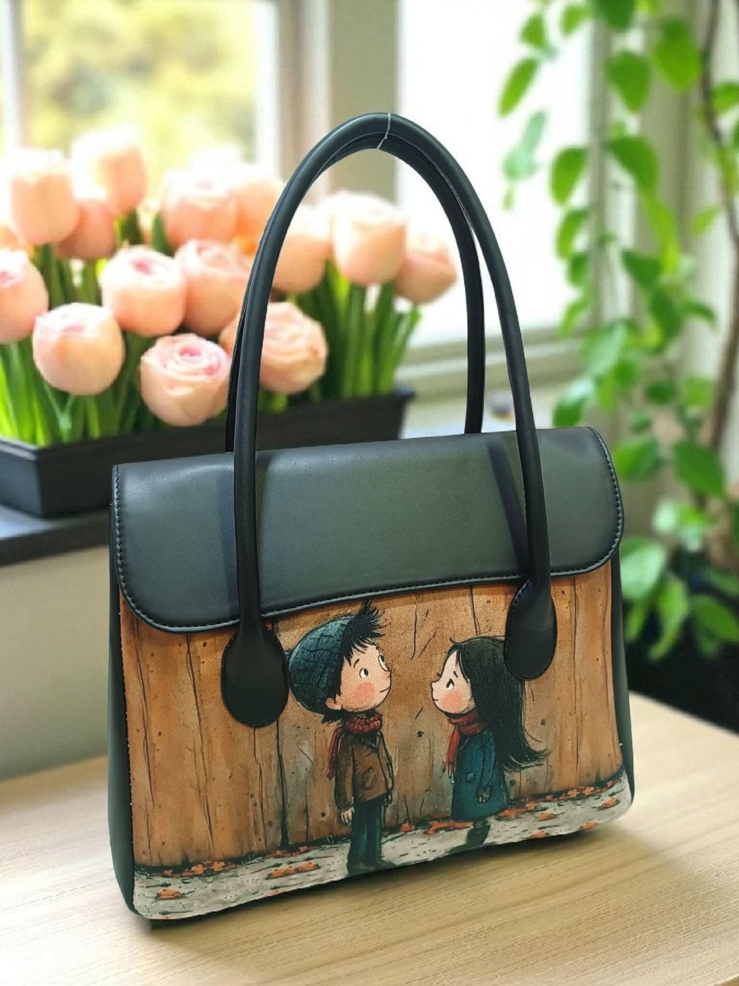 The Printed Flap Tote