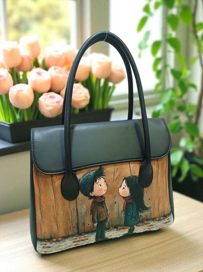 The Printed Flap Tote