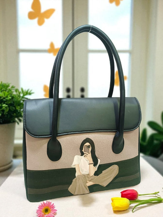 The Printed Flap Tote