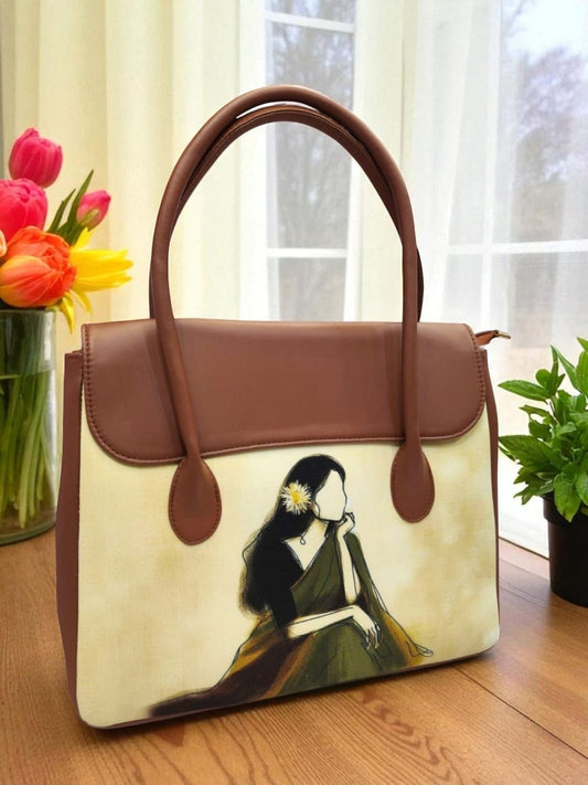 The Printed Flap Tote