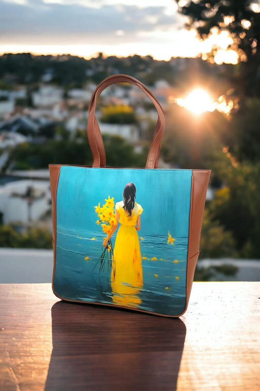 The Printed Vertical Tote
