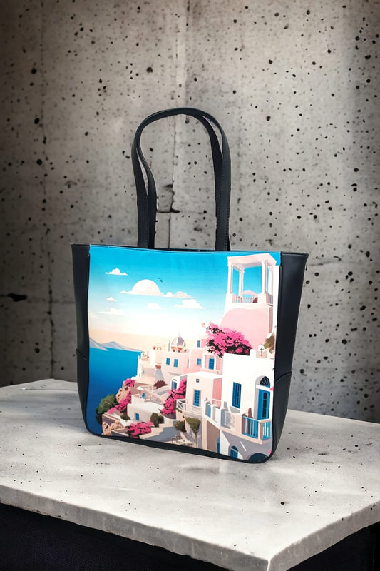 The Printed Vertical Tote
