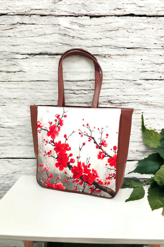 The Printed Vertical Tote
