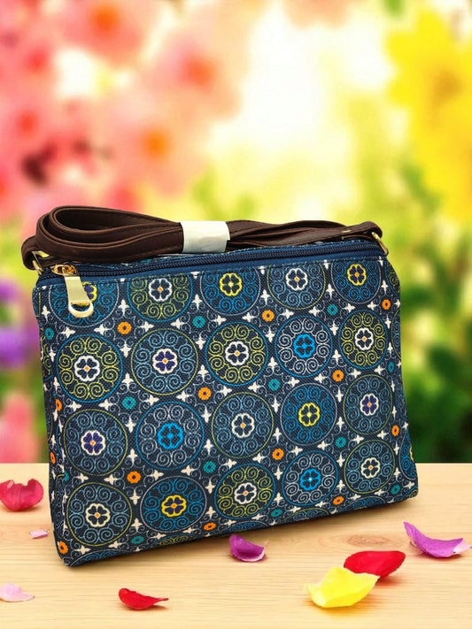 Tussar Sling - Small Double Zip