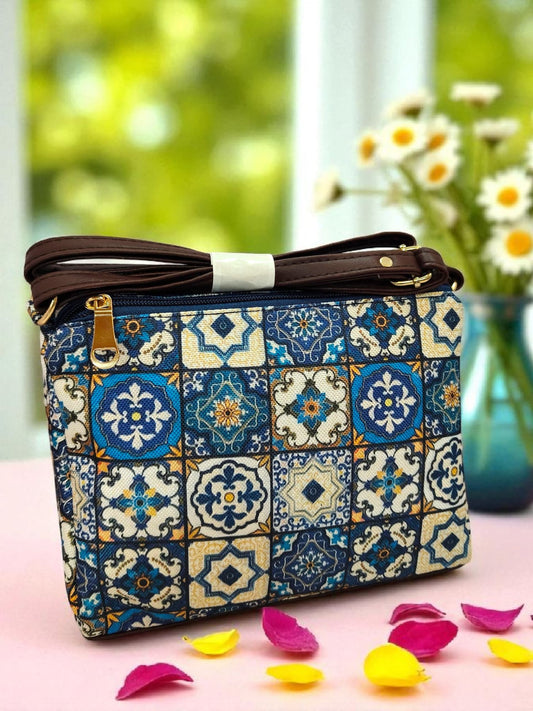 Tussar Sling - Small Double Zip