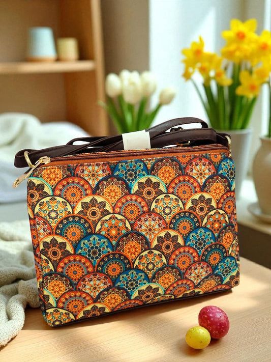 Tussar Sling - Small Double Zip