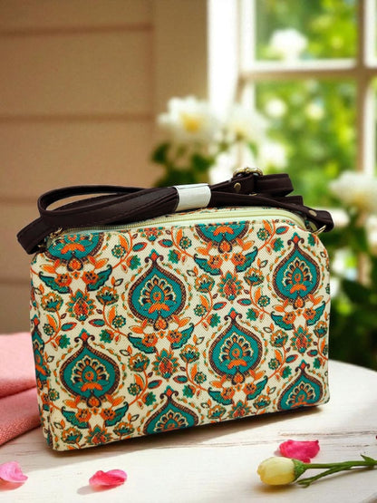Tussar Sling - Small Double Zip